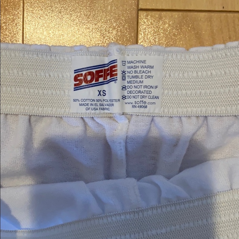 NWOT white soffe shorts - Picture 3 of 4